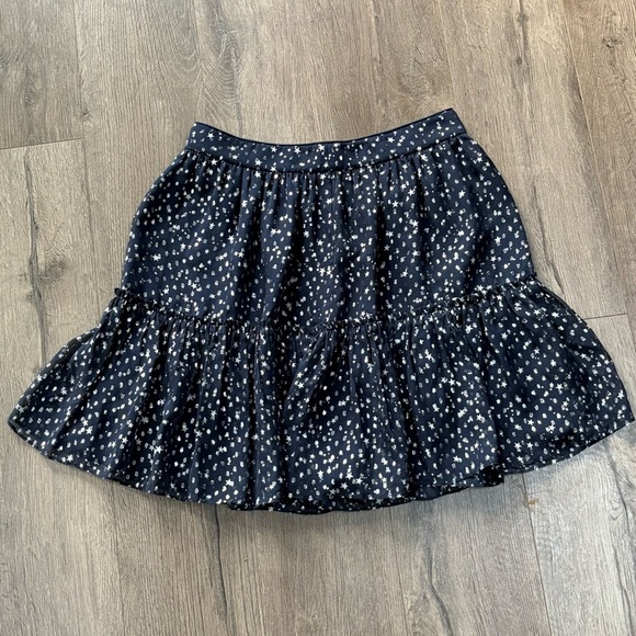 NWT Kate Spade Night Sky Lurex Dot Silk in Rich Navy Blue | New | Metallic Stars - Picture 2 of 6